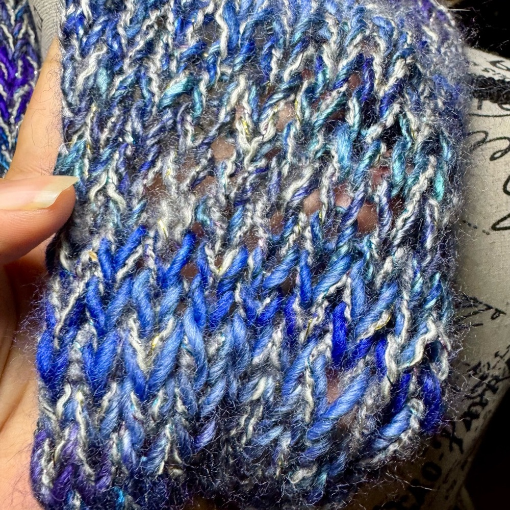 Hand Crafted Multicolor Knit Cowl - Picture 10 of 13